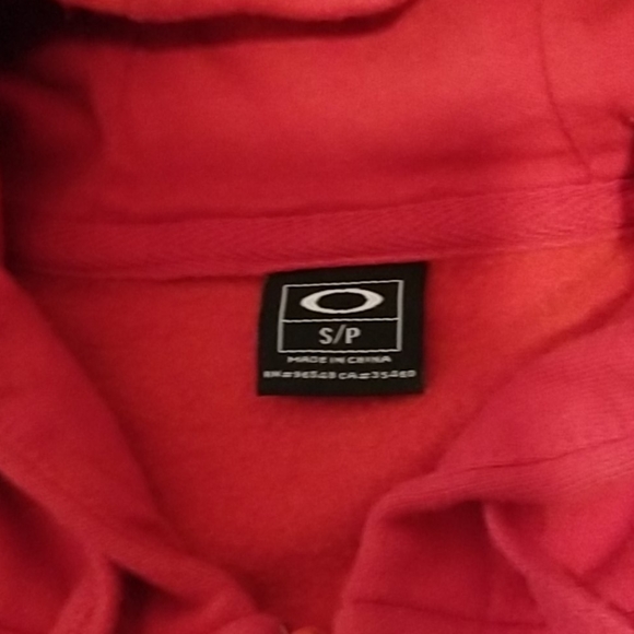 Oakley Hooded Full Front Zip Sweatshirt Jacket - Picture 6 of 11